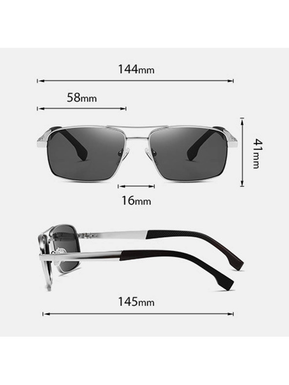 VEYREY Occhiali da sole polarizzati high-end stile pilota Veyrey Klog