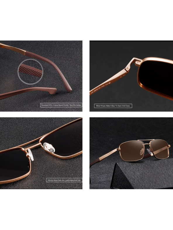 VEYREY Occhiali da sole polarizzati high-end stile pilota Veyrey Klog