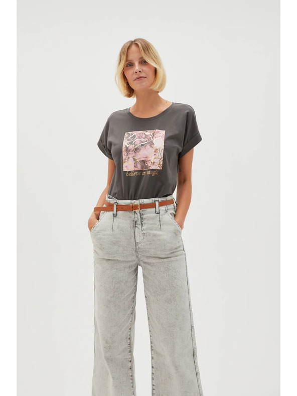 Moodo CAMICIA DONNA L-TS-4630 GRIGIO Moodo