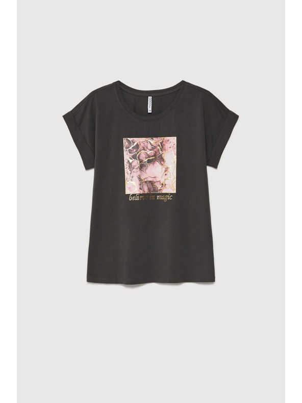 Moodo CAMICIA DONNA L-TS-4630 GRIGIO Moodo