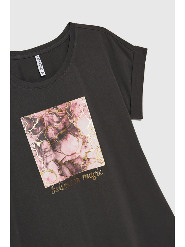 Moodo CAMICIA DONNA L-TS-4630 GRIGIO Moodo