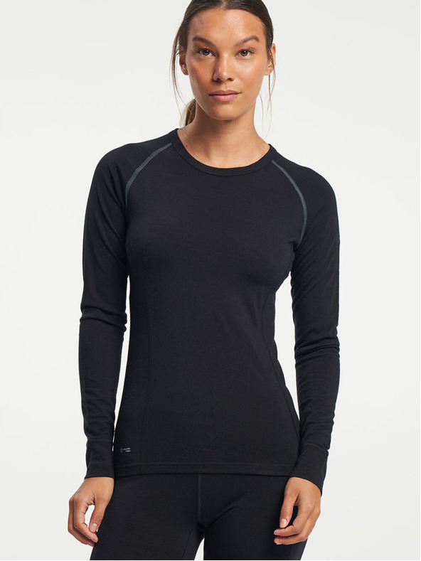 Tenson top funzionale da donna a maniche lunghe TENSON Himalaya Baselayer Merino Top W nero