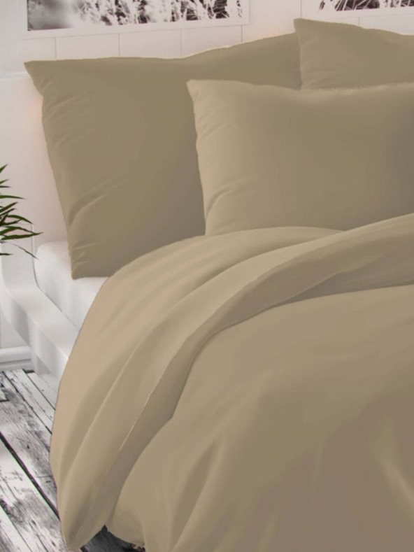 Kvalitex Lenzuola di raso LUXURY COLLECTION 140x200, 70x90cm beige