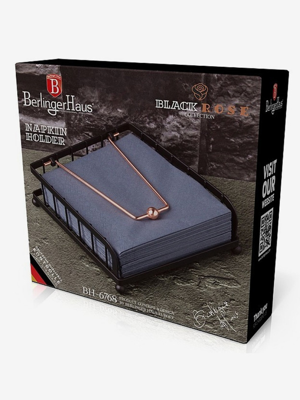 Berlingerhaus Portatovaglioli Collezione Black Rose BERLINGERHAUS