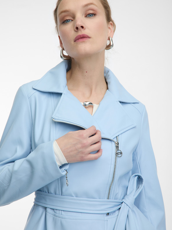 Orsay Giacca in similpelle azzurra da donna ORSAY