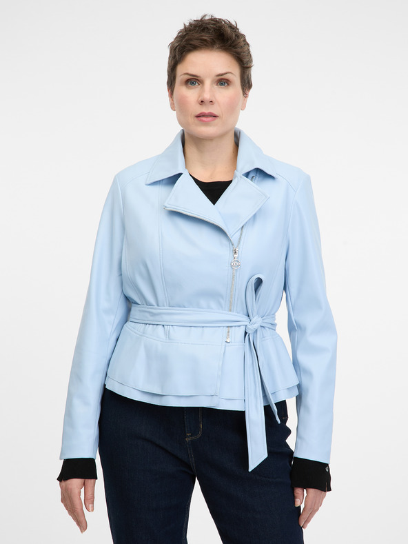 Orsay Giacca in similpelle azzurra da donna ORSAY