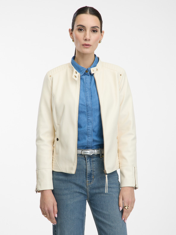 Orsay Giacca panna con collo alto da donna ORSAY