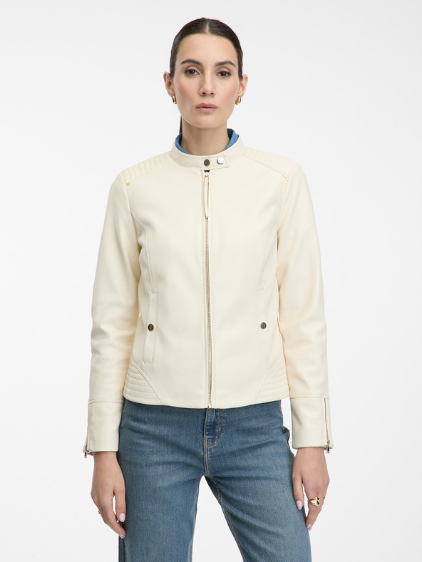 Orsay Giacca panna con collo alto da donna ORSAY