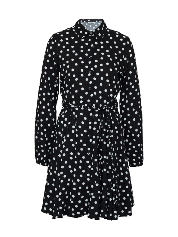 Orsay Vestito camicia nero al ginocchio da donna ORSAY