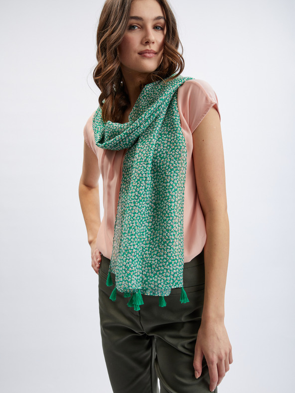 Orsay Foulard verde a fiori ORSAY