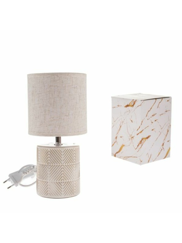 Casa de Engel Lampada da tavolo elettrica in ceramica 27cm, 1/12