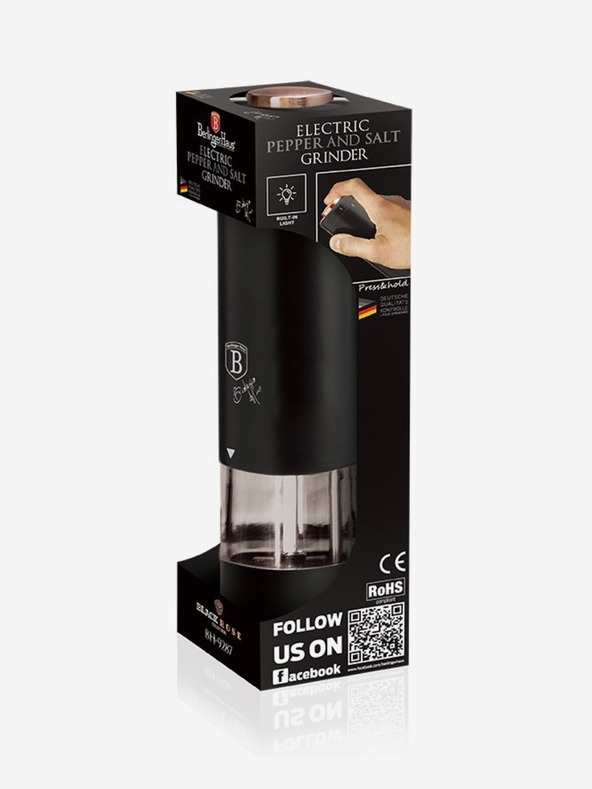 Berlingerhaus Macinino elettrico per pepe e sale BERLINGERHAUS Black Rose Collection
