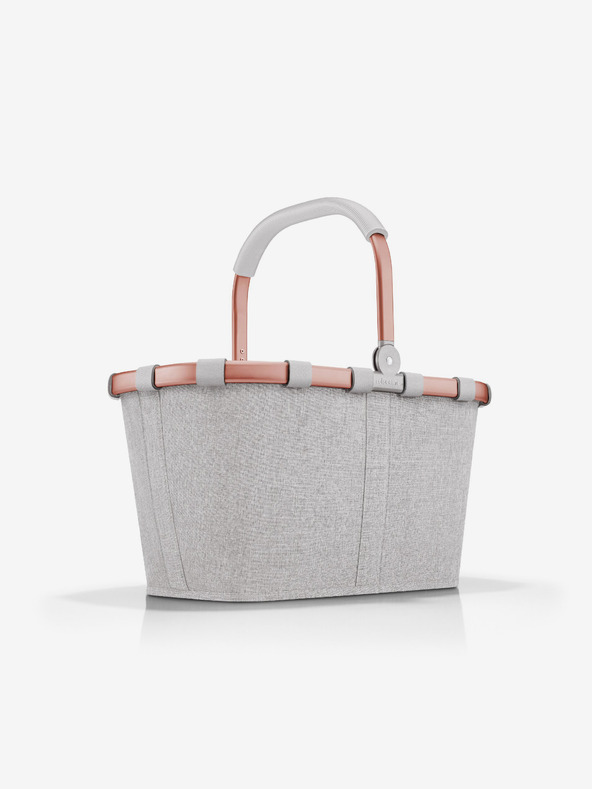 Reisenthel Cestino della spesa grigio con cornice rosa Reisenthel Carrybag
