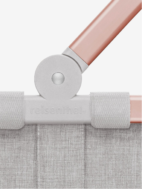 Reisenthel Cestino della spesa grigio con cornice rosa Reisenthel Carrybag