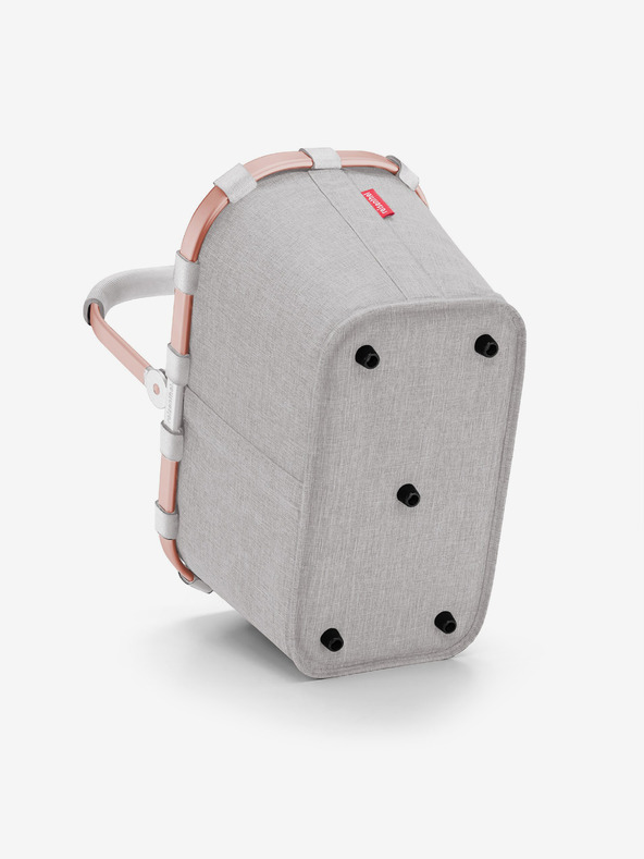 Reisenthel Cestino della spesa grigio con cornice rosa Reisenthel Carrybag
