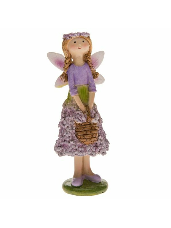 Casa de Engel Statuetta in poliresina 12cm - lavanda, 12/96
