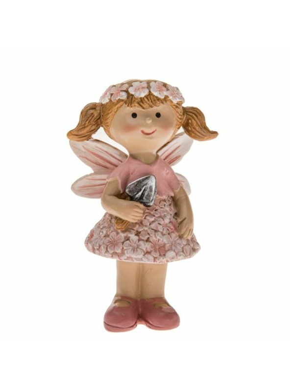 Casa de Engel Statuetta in poliresina 9cm - fiori, 12/144