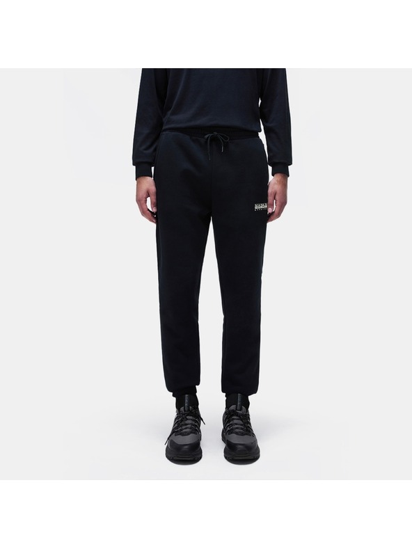 Napapijri Pantaloni sportivi neri da uomo Napapijri M-Box Logo Black