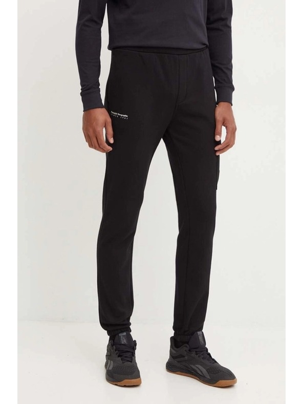 Napapijri Pantaloni della tuta neri da uomo Napapijri M-Badge Cargo