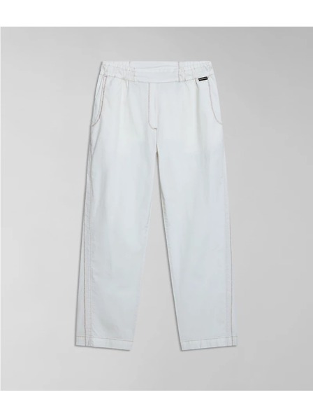Napapijri Pantaloni bianchi da donna Napapijri M-Aberdeen W N1A White Whisper