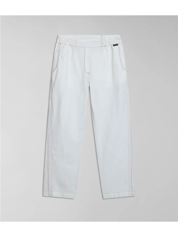 Napapijri Pantaloni bianchi da donna Napapijri M-Aberdeen W N1A White Whisper