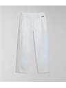 Napapijri Pantaloni bianchi da donna Napapijri M-Aberdeen W N1A White Whisper