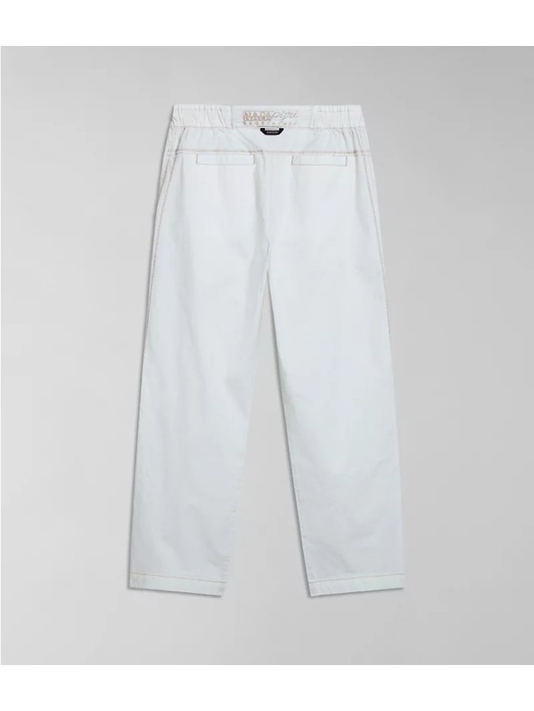 Napapijri Pantaloni bianchi da donna Napapijri M-Aberdeen W N1A White Whisper