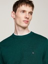 Tommy Hilfiger Maglione uomo verde Ornamental Green Heather Tommy Hilfiger