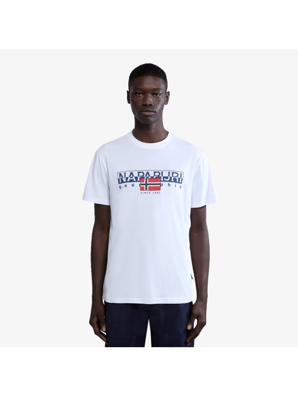 Napapijri T-shirt bianca da uomo Napapijri S-Aylmer