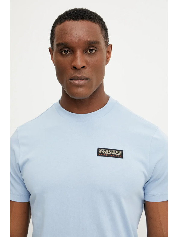 Napapijri T-shirt azzurra chiara da uomo Napapijri s-iaato