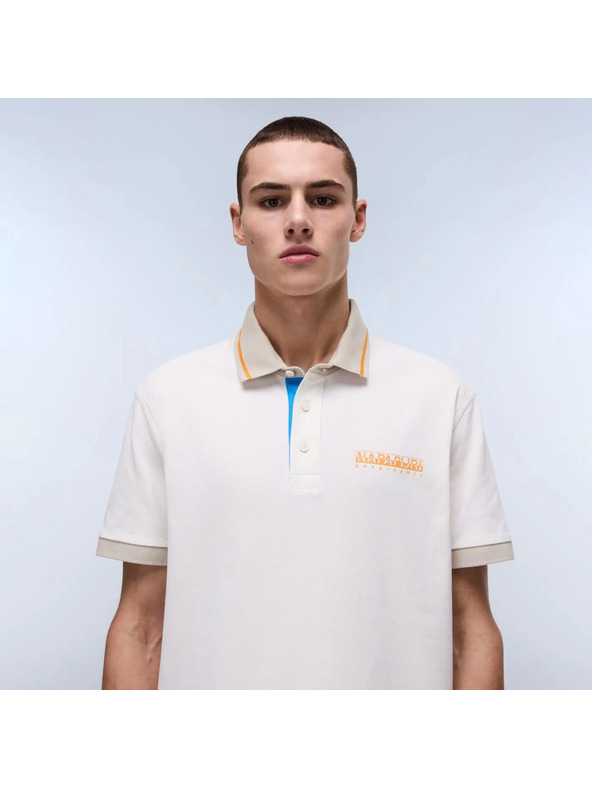 Napapijri Polo bianca da uomo Napapijri e-zeri
