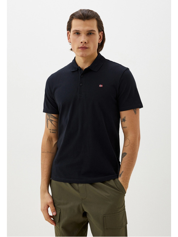 Napapijri Polo nera da uomo Napapijri 0411