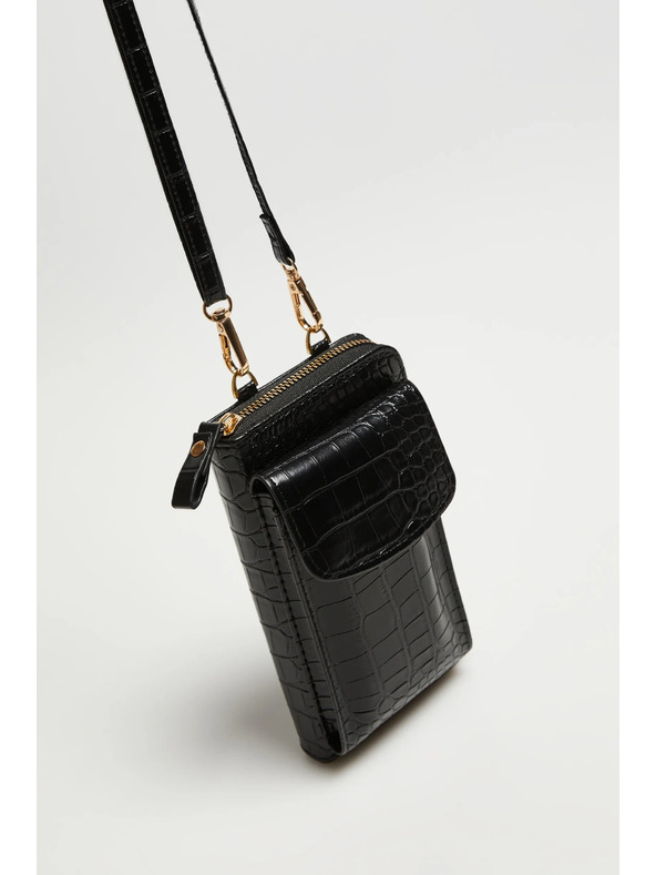 Moodo Cover nera per telefono a tracolla