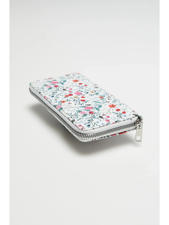 Moodo Portafoglio bianco con stampa