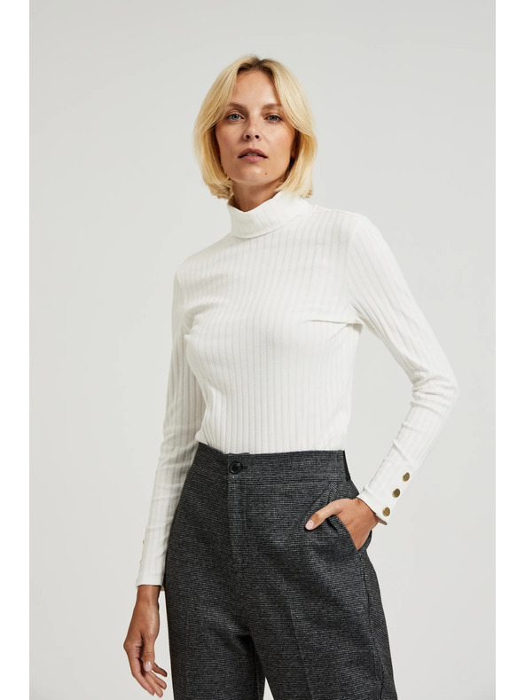 Moodo Top chiaro da donna a maniche lunghe