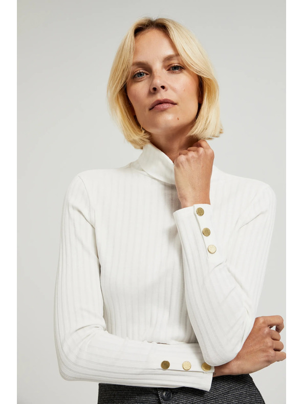 Moodo Top chiaro da donna a maniche lunghe