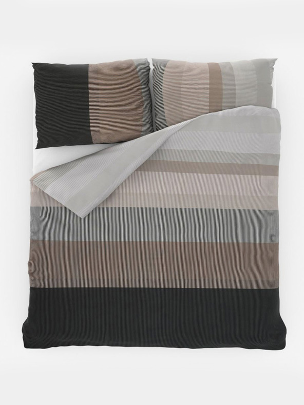 Kvalitex French cotton bedding DELUX 200x200, 70x90cm NEPTUNE brown