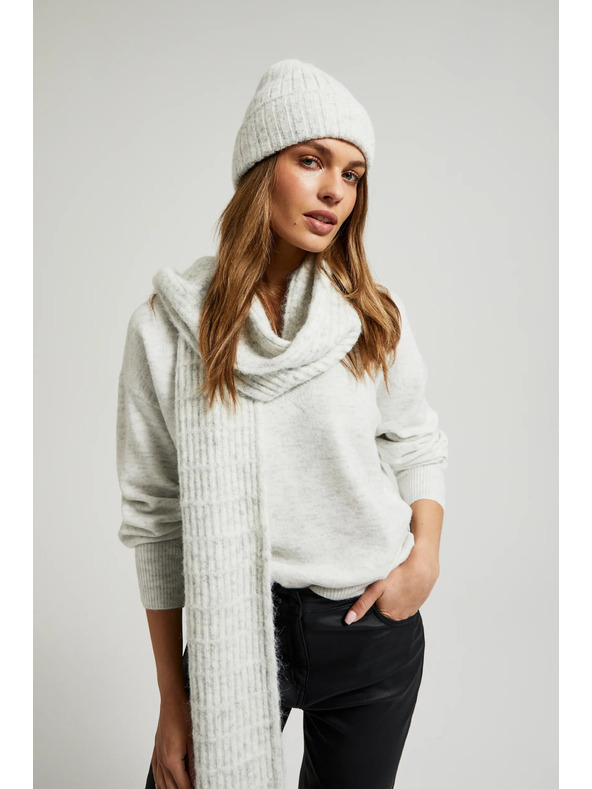 Moodo Sciarpa grigia da donna