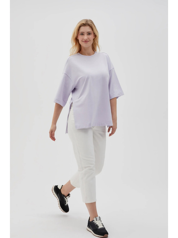 Moodo Felpa lilla con spacchi da donna Moodo