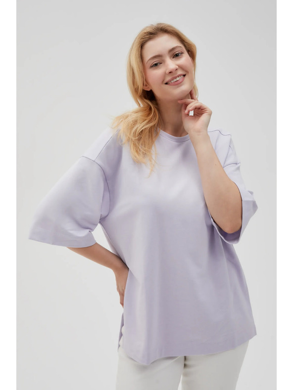 Moodo Felpa lilla con spacchi da donna Moodo