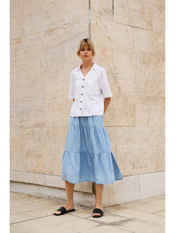 Moodo Gonna azzurra chiara da donna Moodo