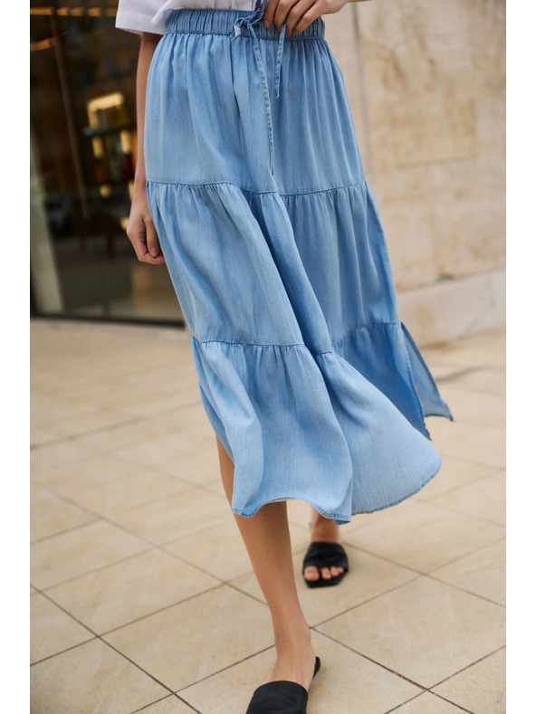 Moodo Gonna azzurra chiara da donna Moodo