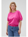 Moodo T-shirt fucsia in cotone da donna Moodo