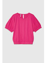 Moodo T-shirt fucsia in cotone da donna Moodo