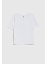 Moodo T-shirt bianca da donna Moodo