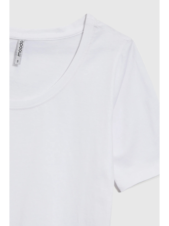 Moodo T-shirt bianca da donna Moodo