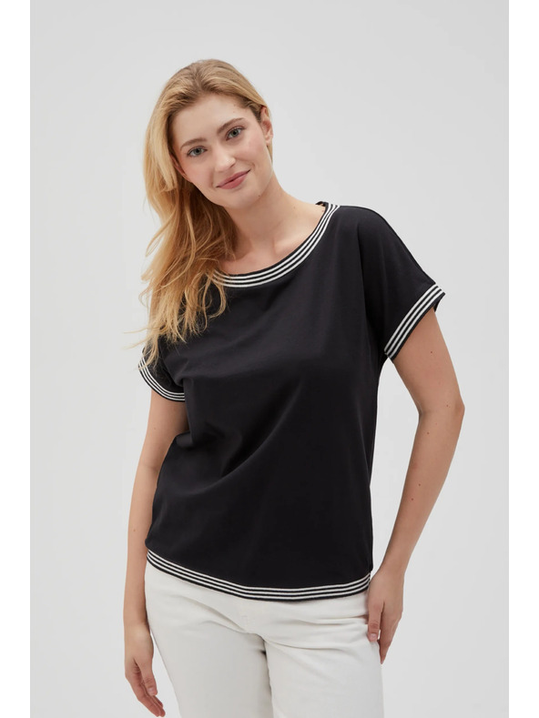 Moodo Camicia lunga nera da donna Moodo