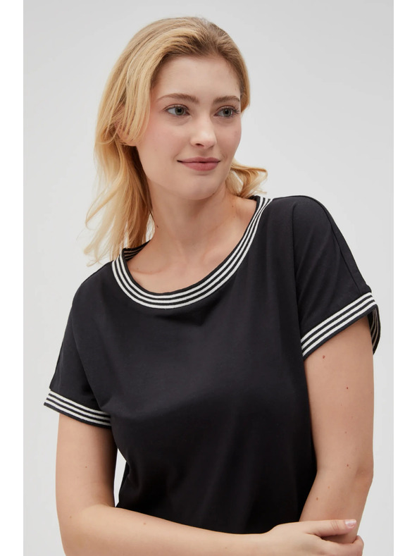 Moodo Camicia lunga nera da donna Moodo