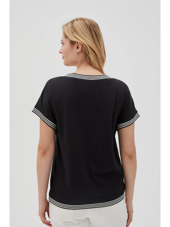 Moodo Camicia lunga nera da donna Moodo