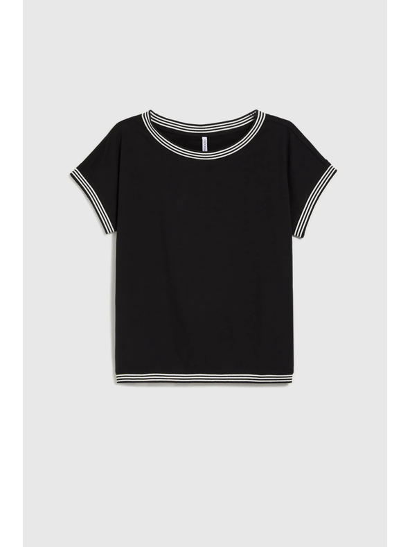 Moodo Camicia lunga nera da donna Moodo